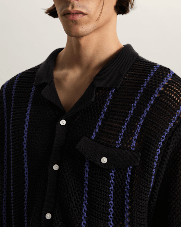 Vans - OTW Cabana SS Top Black, Man, Black, Size: XS (obrázek 6)