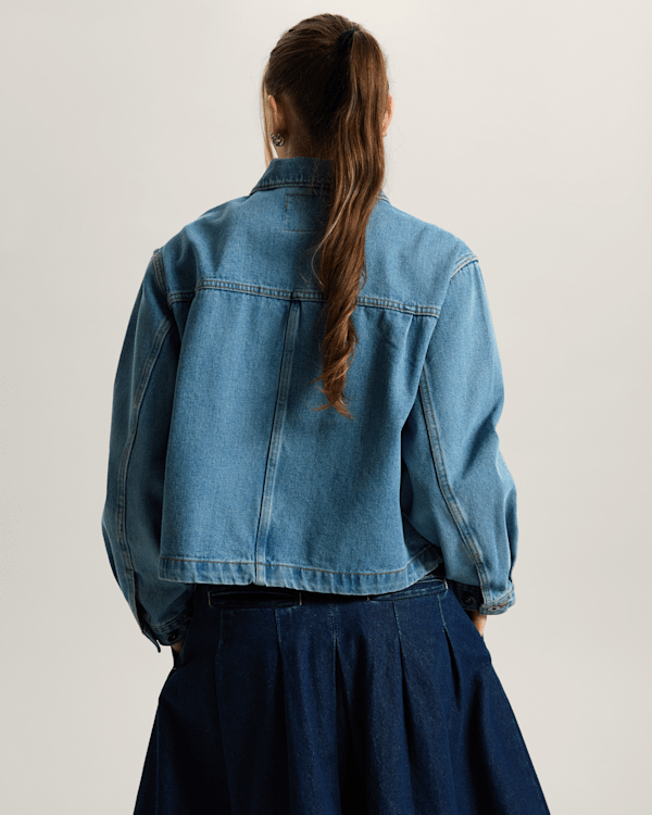 Vans - Emily Boxy Work Wear Jacket, Woman, Blue, Size: L (obrázek 4)