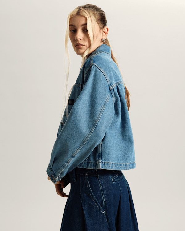 Vans - Emily Boxy Work Wear Jacket, Woman, Blue, Size: L (obrázek 5)