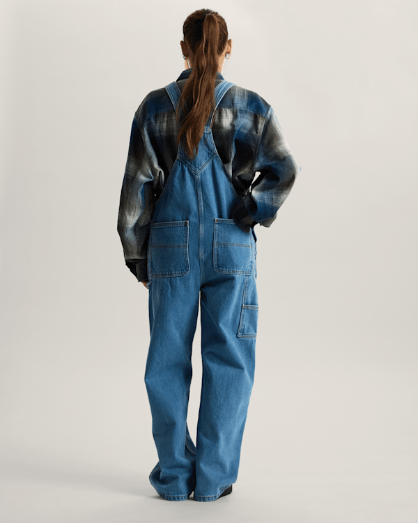 Vans - Chore Denim Overall, Woman, Blue, Size: M (obrázek 4)