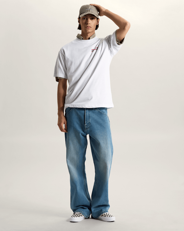 Vans - Barb Plate Loose T-Shirt, Man, White, Size: L (obrázek 5)