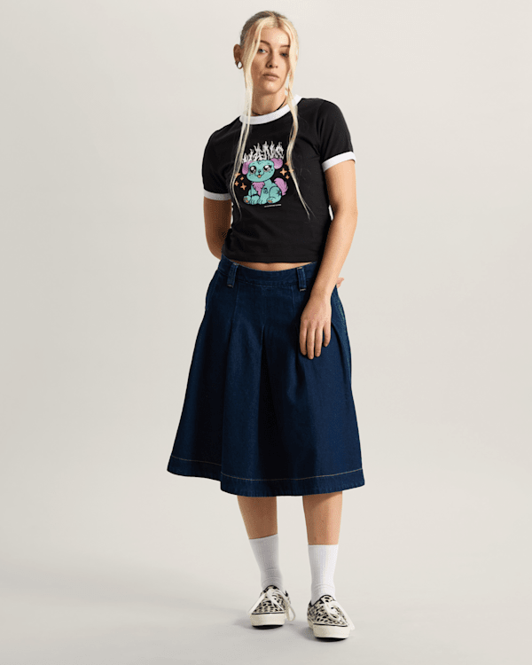 Vans - Puppy Ringer T-Shirt, Woman, Black, Size: L (obrázek 5)