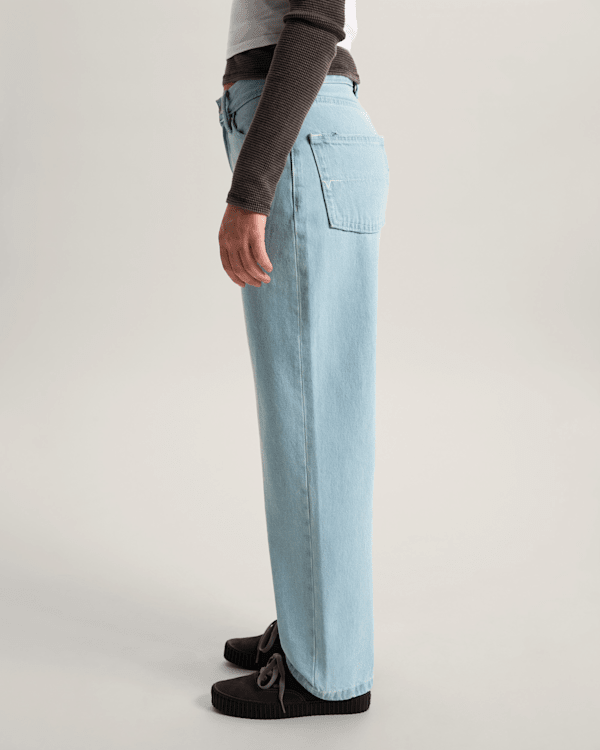 Vans - Check-5 Mid Rise Straight Trousers, Woman, Blue, Size: 26 (obrázek 5)