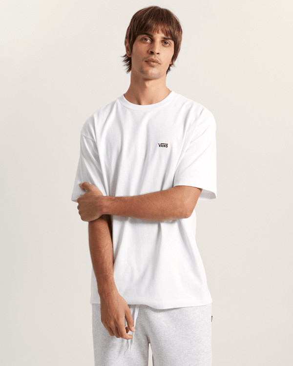 Vans - Left Chest Logo T-Shirt, Man, White, Size: M (obrázek 3)