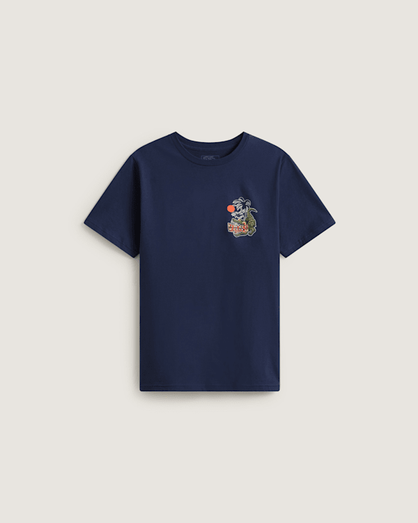 Vans - Camiseta Hangry Croc de niños (8-14 años), Azul, Talla: XL
