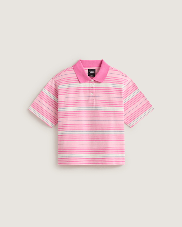 Vans - Polo de punto Swing, Mujer, Rosa, Talla: XS