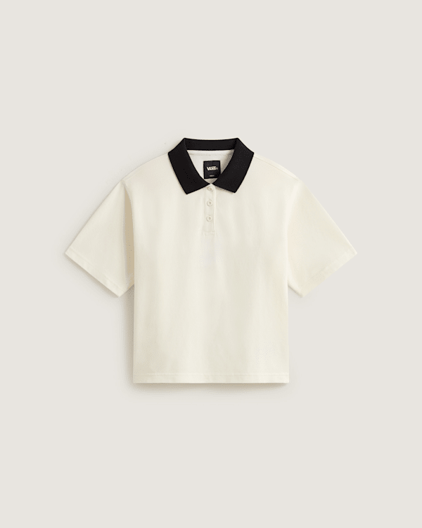 Vans - Polo de punto Swing, Mujer, Blanco, Talla: L