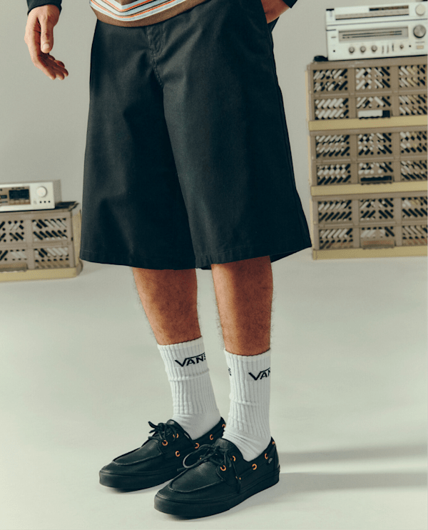 Vans – 2-Eyelet Boat Shoes, Man, Black, Size: 34.5