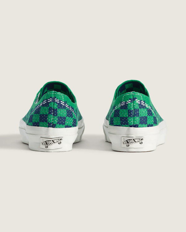 Vans - Premium Authentic Checkerboard Shoes, Man, Green, Size: 36 (obrázek 5)