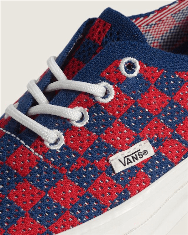 Vans - Premium Authentic Checkerboard Shoes, Man, Red, Size: 42.5 (obrázek 5)