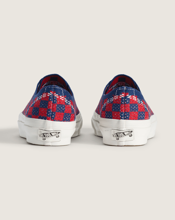 Vans - Premium Authentic Checkerboard Shoes, Man, Red, Size: 42.5 (obrázek 4)