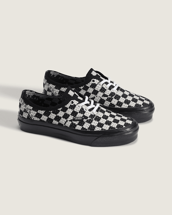 Vans - Premium Authentic Checkerboard Shoes, Man, Black, Size: 40.5 (obrázek 2)