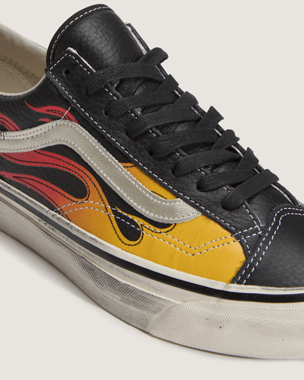 Vans - Premium Old Skool 36 Flames Shoes, Man, Black, Size: 36.5 (obrázek 7)