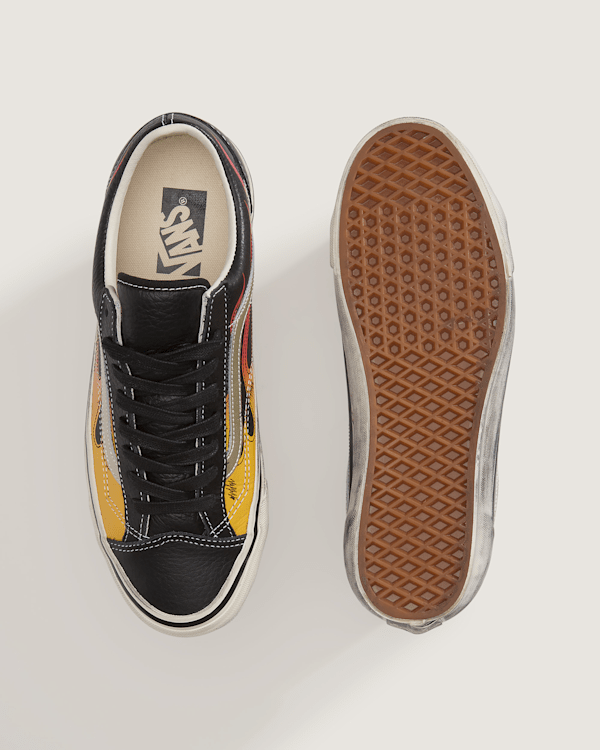 Vans - Premium Old Skool 36 Flames Shoes, Man, Black, Size: 36.5 (obrázek 5)