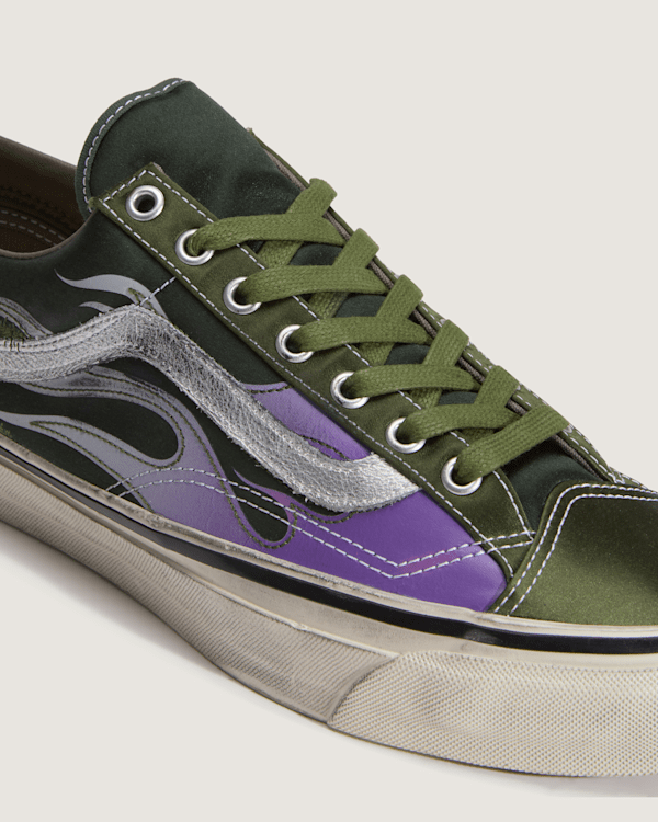 Vans - Premium Old Skool 36 Flames Shoes, Man, Green, Size: 41 (obrázek 7)