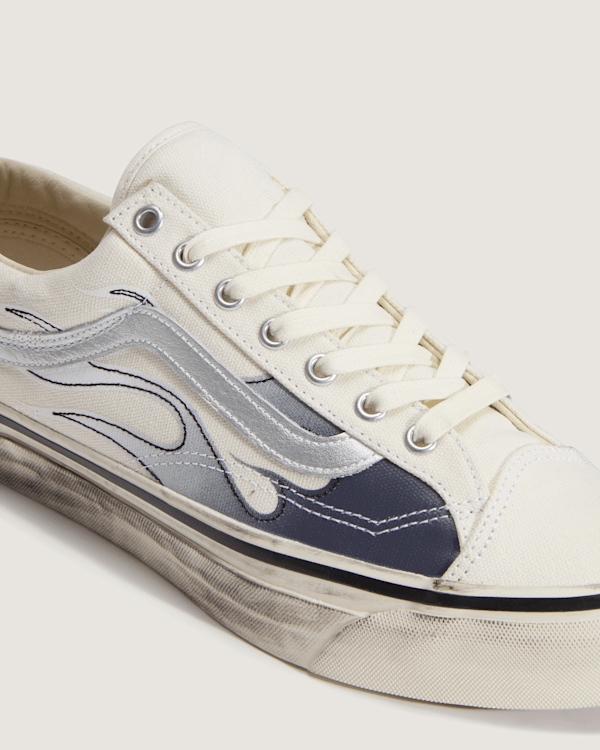 Vans - Premium Old Skool 36 Flames Shoes, Man, White, Size: 35 (obrázek 6)