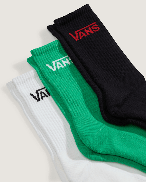 Vans - Classic Crew Socks (3 pairs), Man, Green, Size: L (42.5-47​) (obrázek 3)