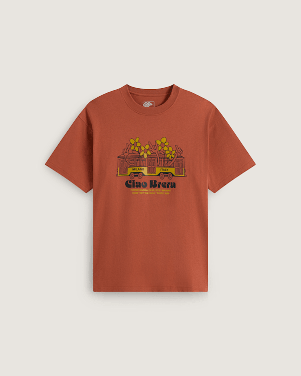 Vans - Milano Ciao Brera T-Shirt, Herren, Orange, Größe: L