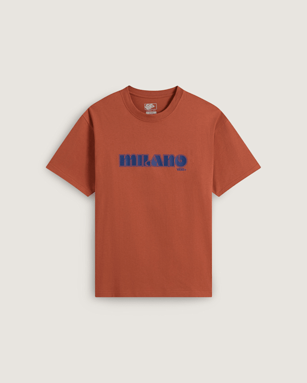 Vans - Milano Vans T-Shirt, Man, Orange, Size: L