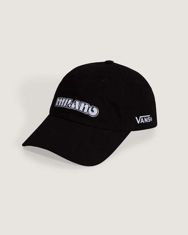 Vans - Milano Half Box Curved Bill Jockey Hat, Man, Black, Size: One size
