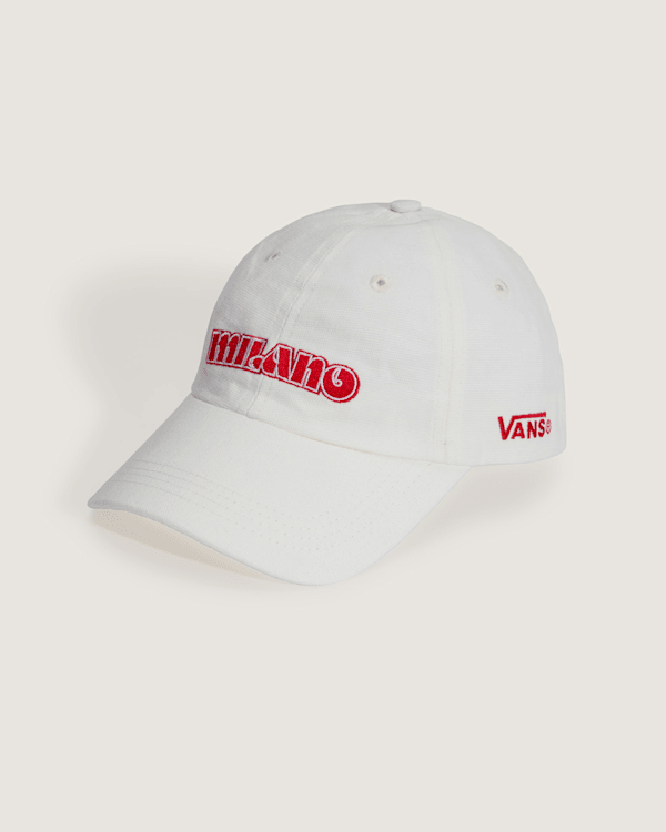 Vans - Milano Half Box Curved Bill Jockey Hat, Man, White, Size: One size
