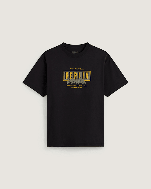 Vans - Berlin Off The Wall SS Tee Black, Man, Black, Size: L
