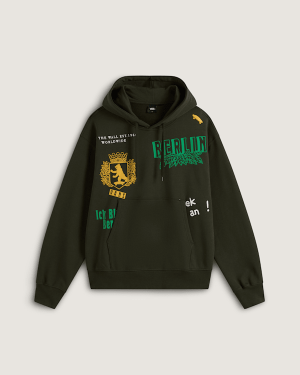 Vans - Berlin Essentials Pullover Hoodie, Man, Green, Size: S