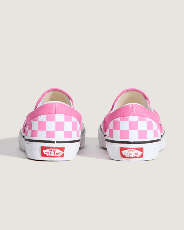 Vans - Classic Slip-On Checkerboard Shoes, Man, Pink, Size: 39 (obrázek 5)