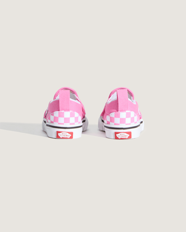 Vans - Toddler Classic Slip-On V Checkerboard Shoes (1-4 Years), Pink, Size: 21 (obrázek 5)