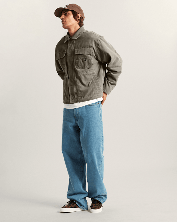 Vans - Umber Pigment Canvas Jacket, Man, Beige, Size: XXL (obrázek 6)