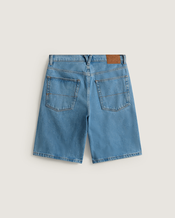 Vans – Check-5 Baggy Denim Shorts, Man, Blue, Size: 38