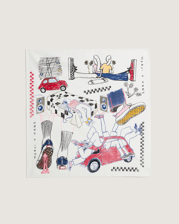 Vans - Elegance is disorder 02 Bandana, Man, White, Size: One size