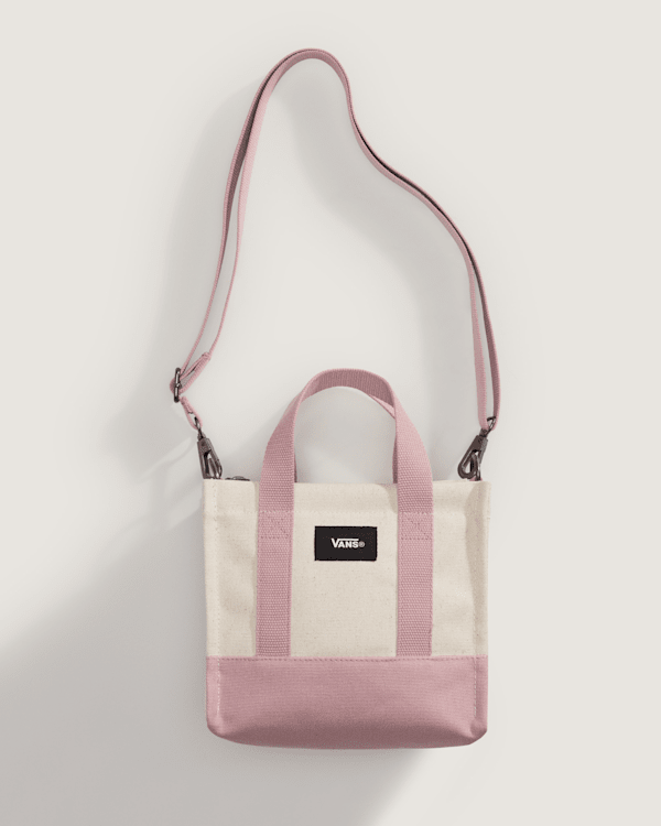 Vans - Lil Pergs Checkerboard Tote Bag, Man, Pink, Size: One size