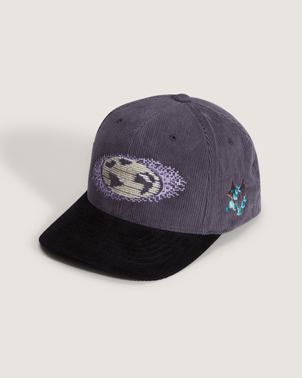 Vans - Premium Pixel Globe Snapback Hat Steel Shadow, Man, Grey, Size: One size
