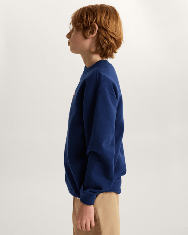 Vans - Kids Stretch Logo Crew Sweatshirt (8-14 Years), Blue, Size: S (obrázek 5)