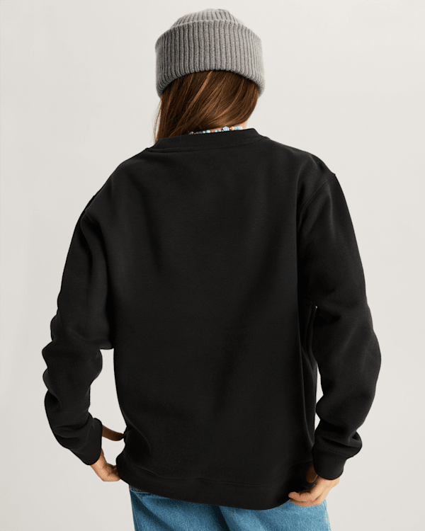 Vans - Kids Stretch Logo Crew Sweatshirt (8-14 Years), Black, Size: XL (obrázek 8)