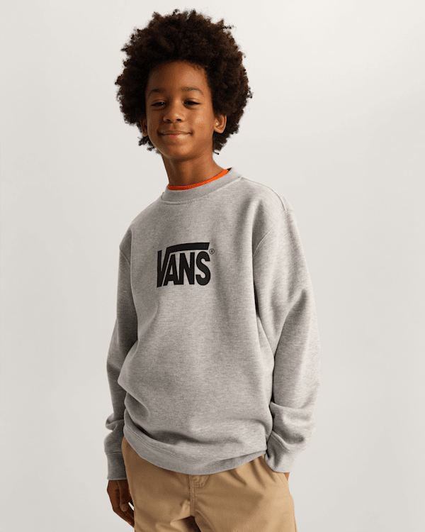 Vans - Kids Stretch Logo Crew Sweatshirt (8-14 Years), Grey, Size: S (obrázek 3)