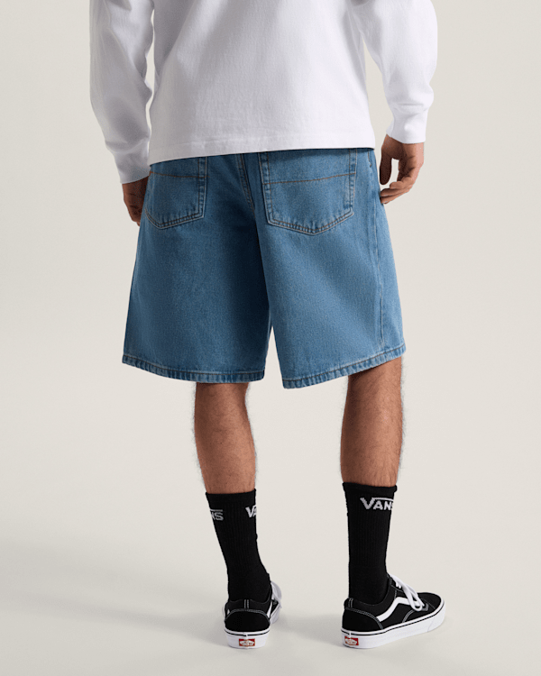 Vans - Check-5 Baggy Denim Shorts, Man, Blue, Size: 31 (obrázek 4)