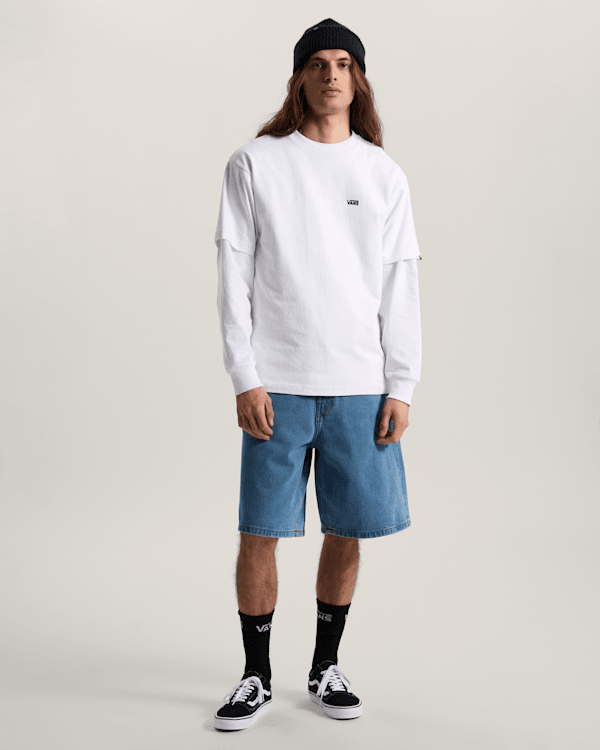 Vans - Check-5 Baggy Denim Shorts, Man, Blue, Size: 31 (obrázek 6)