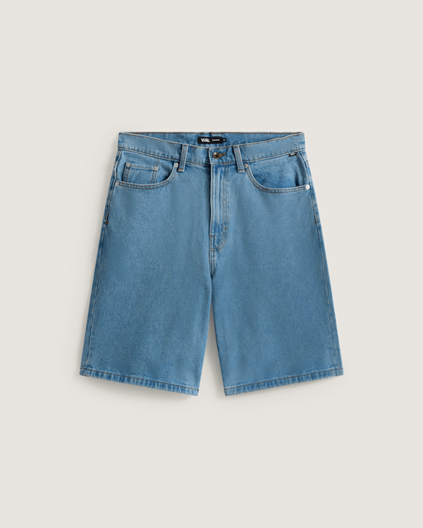 Vans - Check-5 Baggy Denim Shorts, Man, Blue, Size: 33