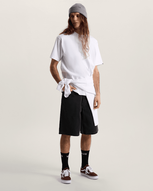 Vans - Check-5 Baggy Denim Shorts, Man, Black, Size: 32 (obrázek 6)