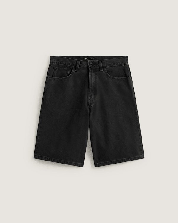 Vans - Check-5 Baggy Denim Shorts, Man, Black, Size: 32