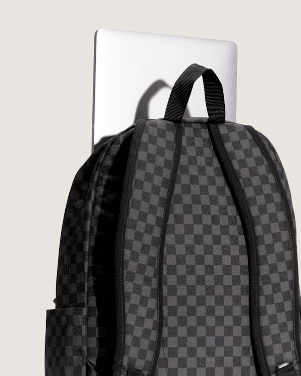 Vans - Old Skool Check Backpack, Grey, Size: One size (obrázek 5)