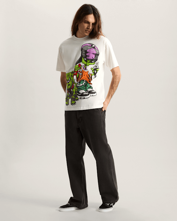 Vans - Wreckpack Alien Dog T-Shirt, Man, White, Size: XXL (obrázek 5)