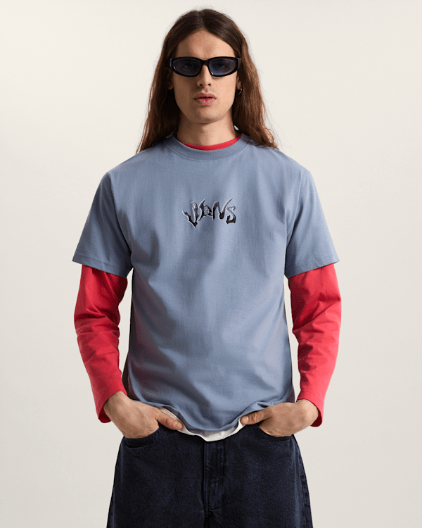 Vans - Wild Circle T-Shirt, Man, Blue, Size: XL (obrázek 3)