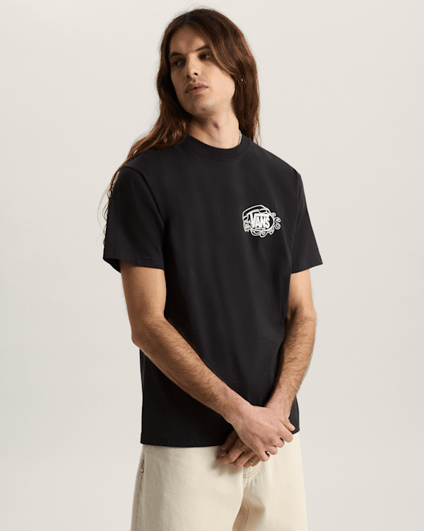 Vans - Hot Lines T-Shirt, Man, Black, Size: XL (obrázek 3)