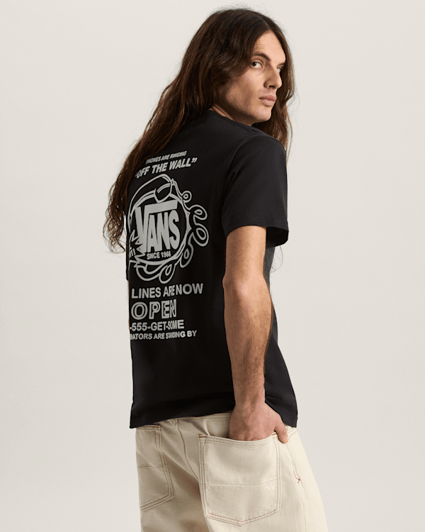 Vans - Hot Lines T-Shirt, Man, Black, Size: XL (obrázek 4)