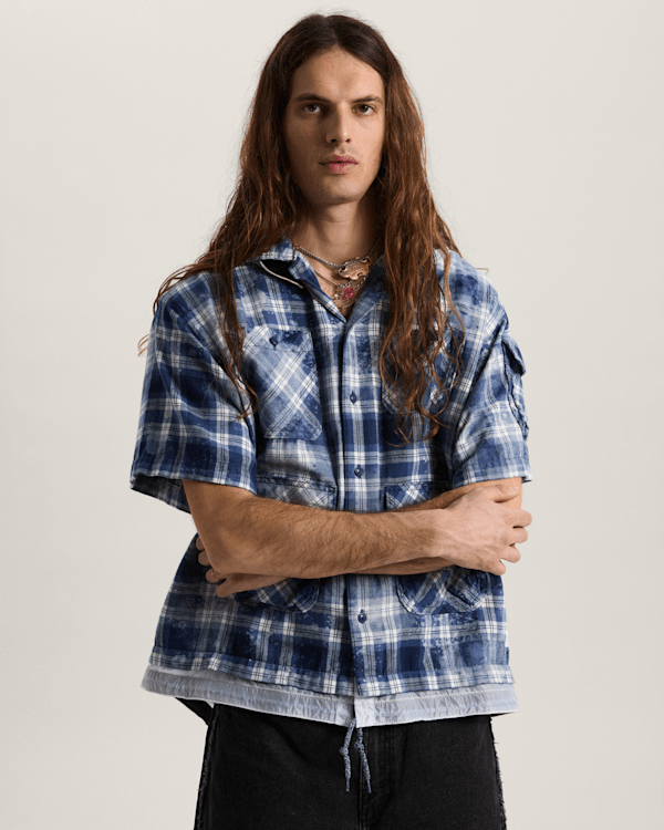 Vans - OTW x TDC Double Layered Shacket Deep Indigo, Man, Blue, Size: XXL (obrázek 3)