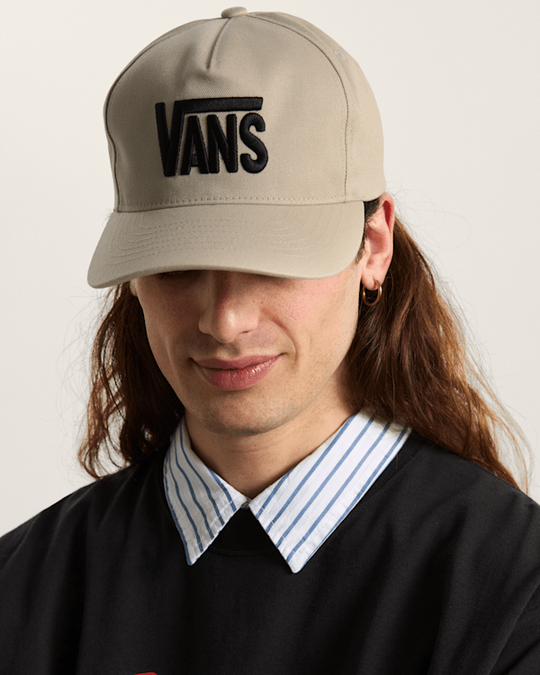 Vans - Stretch Logo Snapback Hat, Man, Beige, Size: One size (obrázek 4)