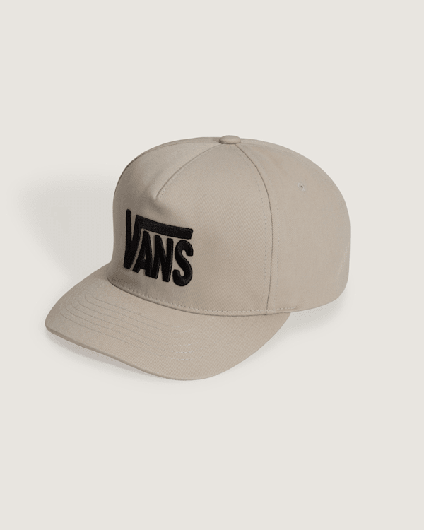 Vans - Stretch Logo Snapback Hat, Man, Beige, Size: One size